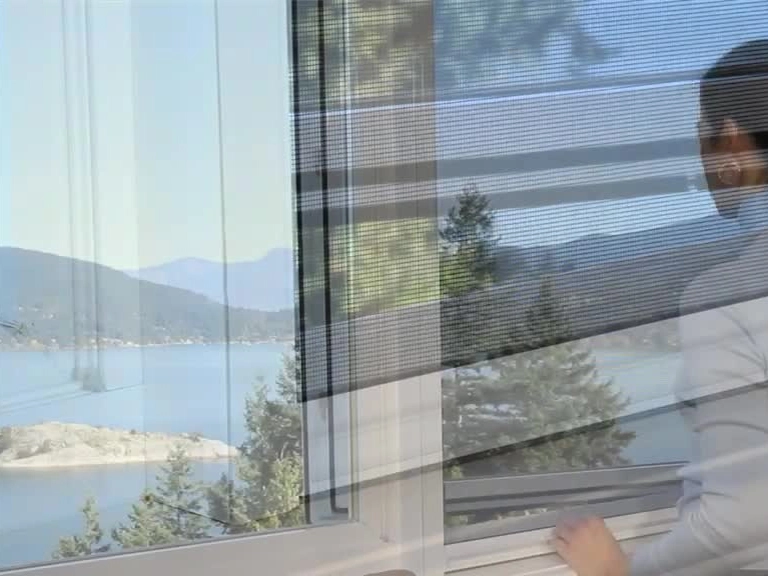 Çayyolu Akordiyon Sineklik İnce Yapısı ile İç Mekanı Gizleyin Gizlilik Sağlayın