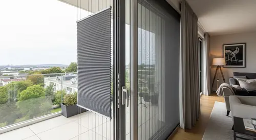 Çayyolu Akordiyon Sineklik İnce Yapısı ile İç Mekanı Gizleyin Gizlilik Sağlayın